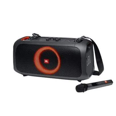 Caixa de Som JBL Party Box On The Go Bluetooth Portátil Amplificada com Microfone USB com Tweeter