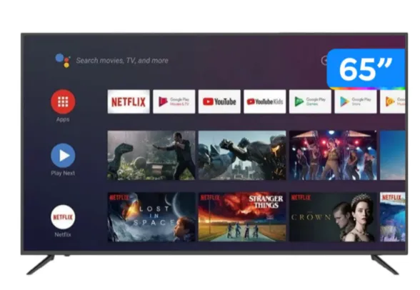 Smart TV 4K HQLED 65” JVC LT-65MB708 Android TV