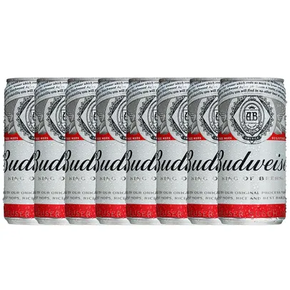 Cerveja Budweiser Lata 269ml - 8 unidades