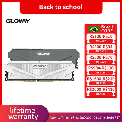 [TX inclusa] [G. Pay] Gloway memória ram ddr4 8gb 3200mhz memória desktop com dissipador 