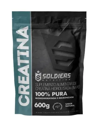 Creatina Monohidratada 600g - 100% Pura Importada - Soldiers Nutrition