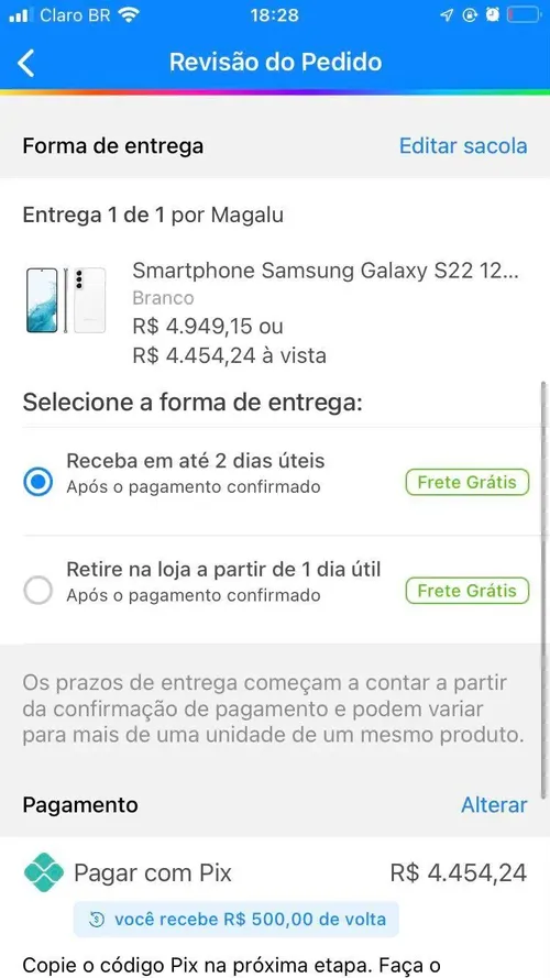 Imagem na descrição da promoção