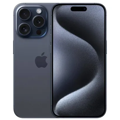 Product photo iPhone 15 Pro Apple (128GB) Titânio Azul, Tela De 6,1, 5G e Câmera De 48MP