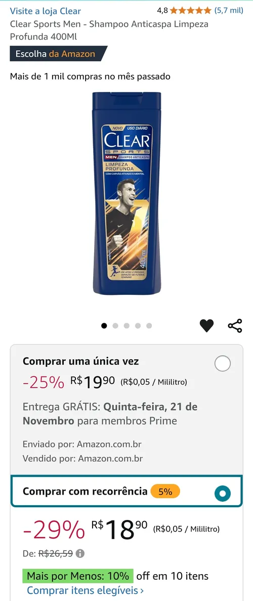 Imagem na descrição da promoção