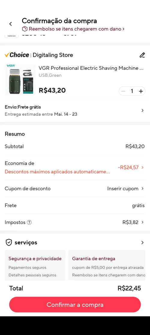 Imagem na descrição da promoção