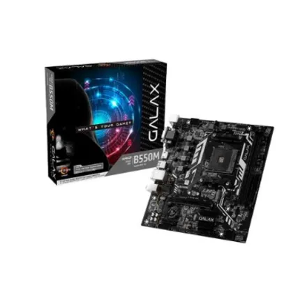 Placa Mãe GALAX B550M, AMD AM4, M-ATX, DDR4, M.2, PCIe 4.0