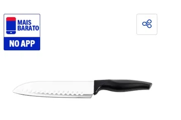 [VIP/APP] Faca 7” Santoku Brinox Cross em Aço Inox e Polipropileno