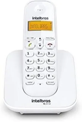 Telefone sem Fio Intelbras TS 3110, Intelbras, TS 3110, Branco R$84