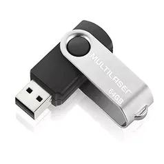 [Super] Pen Drive Multilaser Twist 64GB USB Pd590