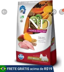  Ração Seca ND Tropical Selection Frango, Cereais e Frutas Tropicais para Cães Adultos mini 12kg