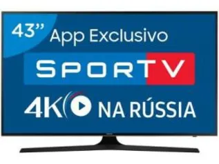 Smart TV LED 43” Samsung 4K/Ultra HD 43MU6100 - Wi-Fi 3 HDMI 2 USB DLNA

-1999,99