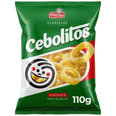 [Appl/ 2 Unid/ Ame R$ 2,39/ SC R$ 1,91] Salgadinho de Milho Cebola Elma Chips Cebolitos - 110g