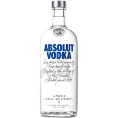 [AME R$ 46,85] - Vodka Absolut 1 Litro
