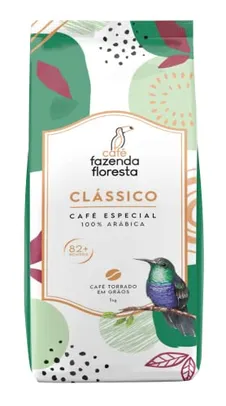 [Rec] CAFÉ FAZENDA FLORESTA ESPECIAL (+82 pontos) CLÁSSICO - TORRADO EM GRÃOS 1KG