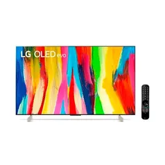 Smart TV LG 42 Polegadas 4K OLED42C2 Evo 120Hz Nvidia ge force now G Sync FreeSync hdmi 2.1 ThinQ Google Alexa