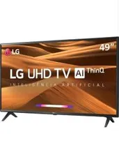 Smart TV Led 49" LG 49 UM7300PSA UHD Thinq AI  3 HDMI 2 USB  - R$1.999