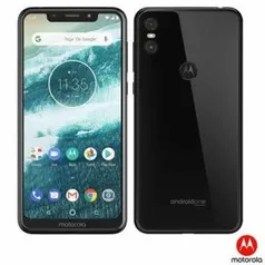 Smartphone Motorola One Preto, com Tela de 5,9”, 4G, 64 GB e Câmera de 13MP + 2MP - XT1941-3 | R$1.259