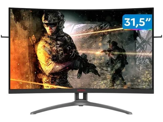 [APP+C. OURO] Monitor Gamer AOC Agon III AG323FCXE 31,5” LED | R$1644