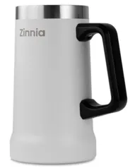 Caneca de Cerveja Zinnia ZR110, 710ml, Branco, ZNC-ZR110-WH01