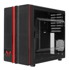 Gabinete Gamer Riotoro Small, Mini Tower, Black, Sem Fonte, Com 1 Fan, CR1088, Compatível mATX | R$ 199