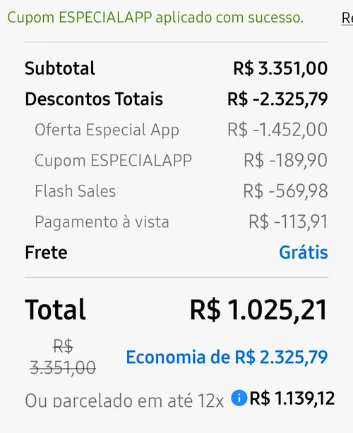 Imagem na descrição da promoção