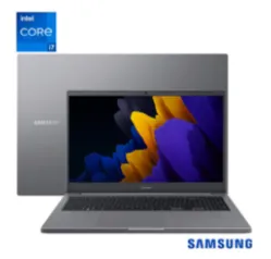 Notebook Samsung Book, Intel Core i7 1165G7,8GB,256GB SSD, Tela 15,6