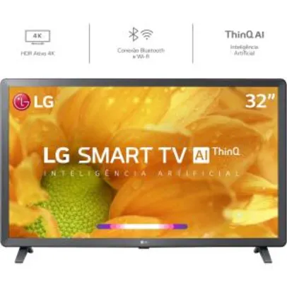 [Ame 655] por Smart TV Led 32'' LG 32LM625 HD Thinq AI Wi-Fi - R$805