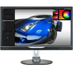 Monitor Philips LED 28´ Widescreen, 4K, HDMI/VGA/DVI/Display Port, Som Integrado