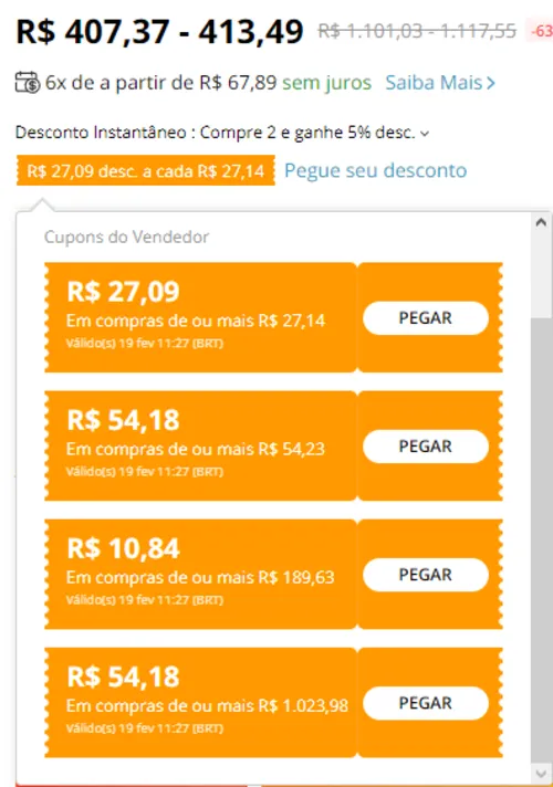 Imagem na descrição da promoção