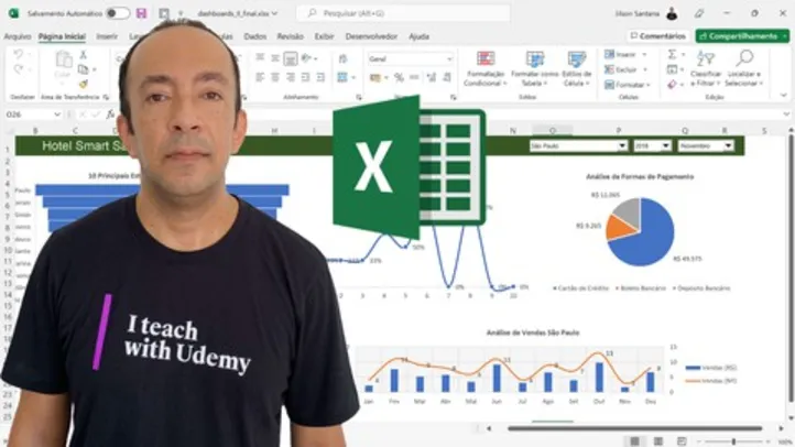 Excel Básico Avançado 5 Cursos - Formação Especialista