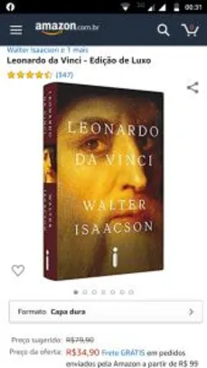 Leonardo da Vinci - Edição de Luxo - R$35