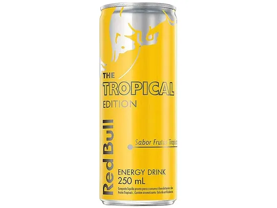 Bebida Energética Red Bull Tropical Edition - Frutas Tropicais 250ml - Bebidas