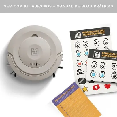 [Com AME R$329,95] Ralf: Robô Aspirador de Limpeza Facilitada - OB020