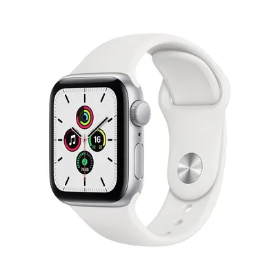 Apple Watch SE 40mm GPS - Caixa prateada de alumínio e pulseira R$ 2167