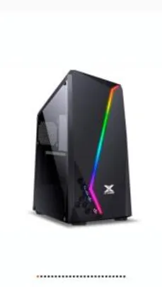 Gabinete Gamer Vinik VX Gaming Lynx, Mid Tower, RGB, Lateral em Acrílico - R$300