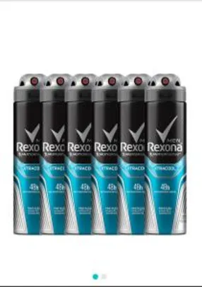Kit Desodorante Antitranspirante Rexona Xtracool Masculino Aerosol 150ml com 6 unidades
