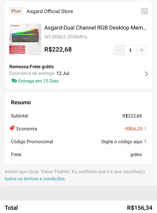 Imagem na descrição da promoção