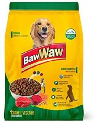 (Prime) 6Kg Ração Baw Waw para cães sabor Carne e Vegetais 6kg | R$ 22