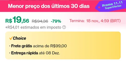 Imagem na descrição da promoção