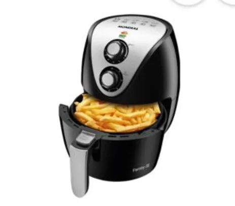 (R$195,79 Ame+cc americanas)Fritadeira Elétrica Sem Óleo - Air Fryer Mondial AF-30 Family IV 3,5L Preta com Timer 11