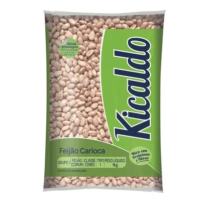 (R$0,89 cada) Kit 10 Feijão Carioca Kicaldo 1KG