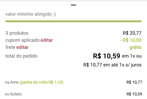 Imagem na descrição da promoção