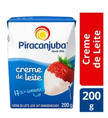 [ leve 5 pague 4 ] Creme de Leite Integral Piracanjuba 200g