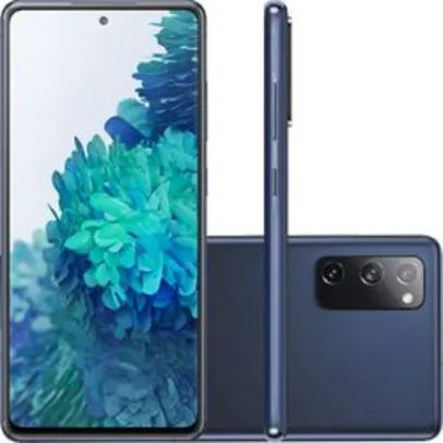 (Ame SC R$ 1.439) Smartphone Samsung Galaxy S20 FE 5G 128GB Snapdragon Tela 6.5'' Dual Chip 6GB RAM Câmera Tripla + Selfie 32MP - Azul Marinho