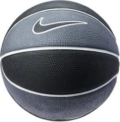 [Prime] Bola de Basquete Nike Swoosh Mini Tamanho 3 - Preta com Cinza R$ 49