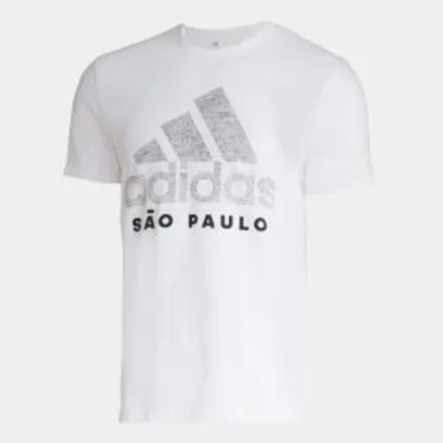 Camiseta Adidas Cidade São Paulo Masculina - Branco