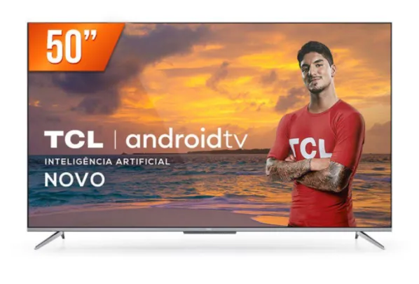 Smart TV LED 50" 4K Ultra HD TCL 50P715 Android | R$2.069