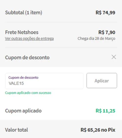 Imagem na descrição da promoção