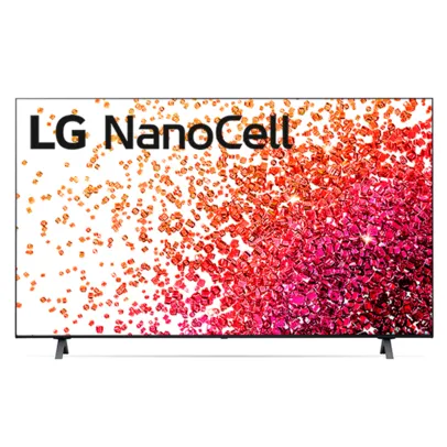 Smart TV LG 65" 4K NanoCell 65NANO75 3x HDMI 2.0 Inteligência Artificial ThinQAI Smart Magic Google Alexa 2021