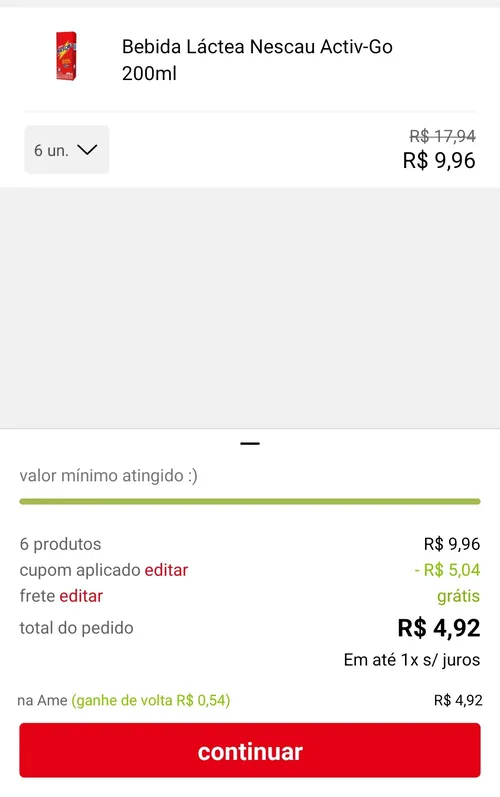 Imagem na descrição da promoção